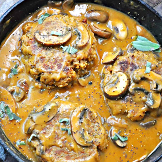 Lentil Salisbury Steak